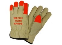 990KOT/M Cowhide Leather Drivers Keystone Thumb HV | WATCH YOUR HANDS