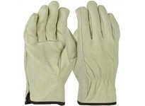 994KF/L Pigskin Leather Drivers Keystone Thumb Red Fleece Lining Slip-On Cuff