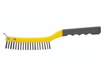 Bestt Liebco 997015000 Industrial Hardback Plastic Handle Brush | Durable Wire Brush with Scraper