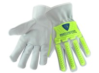 997KB/XL Cowhide Leather Palm Split Cow Back Keystone Thumb | Hi-Vis Gloves