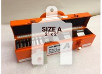 ACCUSHIM SLOTTED SHIMS A-MINI A (2"x2") 304 STAINLESS STEEL MINI SHIM KITStainless Steel ShimsSize A 2" x 2" for use with 1/4" t