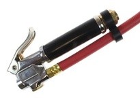 Coilhose A1103 Air Line Inflator Gauge w/12" Hose & Straight-On Dual Foot