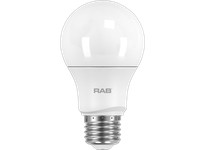 RAB A19-8.5-E26-827-ND 120-277V Bulb A19 9W 60EQ 800LM 120/277 E26 CRI80 2700K N-DIM