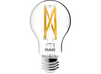 RAB A19-9-E26-950-F-C Filament A19 9W 60EQ 810LM E26 CRI90 5000K Dim Clear
