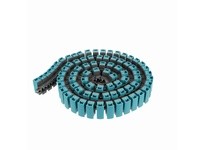 System Plast LFG1873SS-TAB-K325GS4 1873 Series Side-Flexing Chain, 3.25" Width, 1.5" Pitch, 0.16" Flight Thickness, LFG, Gripper