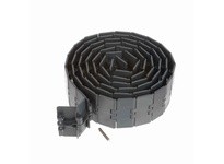 System Plast NGE820-K330 820 Series Straight-Running Chain, 3.3" Width, 1.5" Pitch, 0.19" Flight Thickness, NGE Grey Blue, Flat 