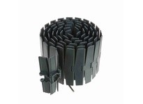 System Plast NGE880M-K750 880 Series Side-Flexing Chain, 7.5" Width, 1.5" Pitch, 0.16" Flight Thickness, NGE Grey Blue, Flat Top