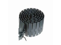 System Plast NGE882M-K750 882 Series Side-Flexing Chain, 7.5" Width, 1.5" Pitch, 0.19" Flight Thickness, NGE Grey Blue, Flat Top