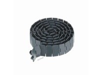 System Plast NGE879TAB-K325 879 Series Side-Flexing Chain, 3.25" Width, 1.5" Pitch, 0.19" Flight Thickness, NGE Grey Blue, Flat 