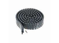 System Plast NGE2251FT-M-K330 2251 Series Side-Flexing Chainbelt, 3.3" Width, 1" Pitch, 0.5" Flight Thickness, NGE Grey Blue, Fl