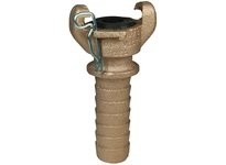 DIXON AB6 3/4 BRASS AIR KING HOSE END W/CLIPS | Durable Industrial Fittings