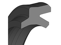 Dichtomatik AD48-110X125X7.5 Wiper H Style Polyurethane | YarinInd