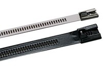 AE7139 Multi-Lok Tie 316SS .472" x .011" (base metal) .018" (coated Nylon 11) x 12"