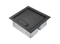 Hubbell Wiring AFB301BK ACCESS FLOOR BOX & CVR 4 Gang Deep BK | YarinInd