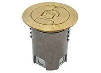 Hubbell Wiring AFBS1R4BRS 4" AFBS1R4BASE WITH BRASS COVER | YarinInd