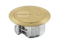 Hubbell Wiring AFBS1R6FFBRS 6" AFBS1R6 FURN FEED W BRASS COVER