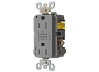 Hubbell Wiring AFGF15TRGY 15A COMB AF/GF REC GRAY | YarinInd