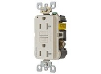 Hubbell Wiring AFGF20TRLA 20A COMB AF/GF REC LT ALMOND