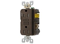Hubbell Wiring AFR15TR 15A ARC FAULT TR RECEPTACLE BROWN