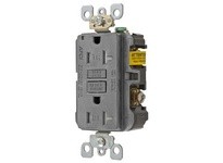Hubbell Wiring AFR20TRGY 20A ARC FAULT TR RECEPTACLE GRAY