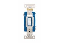 Cooper Eaton AH1204W SW Toggle 4-Way 15A 120/277V AutoGrd B&S White | YarinInd