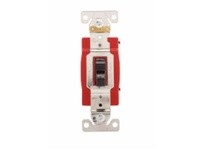 Cooper Eaton AH1221BK SW Toggle SP 20A 120/277V AutoGrd B&S Black | YarinInd