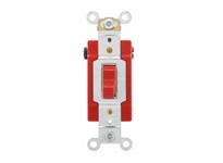 Cooper Eaton AH1224RD SW Toggle4Way 20A 120/277V AutoGrd B&S Red | Industrial Supplies