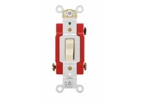 Cooper Eaton AH1224V SW Toggle4Way 20A 120/277VAutoGrd B&S Ivory | YarinInd