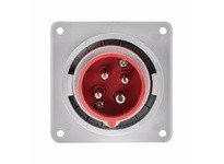 Cooper Eaton AH416B6W Inlet Pin&Sleeve 16A 380-415V 3P4W WT Red | Durable Industrial Connector