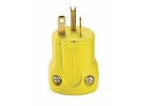 Cooper Eaton AH5364Y Plug 20A 125V 2P3W Str QuickGrip Yellow