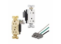 Cooper Eaton AH5462WM ReceptacleDup 20A250V 2P3WBrassStrapB&S MOD White