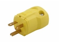 Cooper Eaton AH5464Y Plug 20A 250V 2P3W Str QuickGrip Yellow