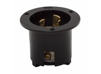 Cooper Eaton AHL1030FI Flanged Inlet 30A 125/250V 3P3W H/L Black & White