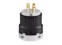 Cooper Eaton AHL1420P Plug 20A 125/250V 3P4W H/L Black & White