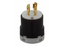 Cooper Eaton AHL1530P Plug 30A 250V 3PH 3P4W H/L Black & White