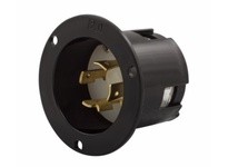 Cooper Eaton AHL1620FI Flanged Inlet 20A 480V 3PH 3P4W H/L Black & White