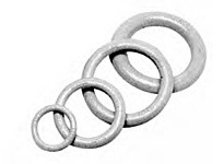 Te-Co AK43122 Alloy Steel Forged Rings, 0.375" Diameter Stock A, 2" Inside Diameter B, 2.75" Outside Diameter, Alloy Steel Mater