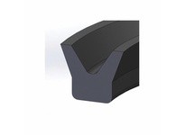 Dichtomatik AN6226-9 NU70R SYMMETRICAL SEAL AN6226 SERIES NITRILE 70 DURO SYMMETRICAL U-CUP INCH