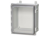 Fibox AR14127CHLT JIC14 x 12 x 7 hinged transparent cover plastic latch
