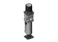 SMC AWG30K-03G1-8-B FILTER REGULATOR GAUGE IN HANDLE