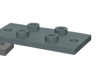 AWPDE-H8-M-UP Hvy Dbl Elong Weld Plt Met-Grp 8-Unplated