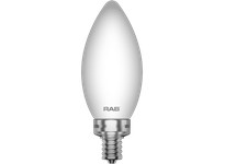 RAB B11-5-E12-927-F-F Filament B11 5.5W 60EQ 500LM E12 CRI90 2700K Dim Frosted