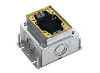 Hubbell Wiring B2431 1-G RECT STEEL FB DEEP FULL ADJ BRS | Industrial Supplies