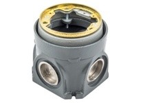 Hubbell Wiring B2520 RND CAST FB DEEP FULL ADJ BRS OS