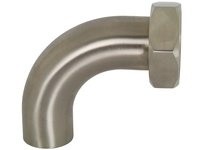 Dixon B2FP-G150 Polished 90° Plain Bevel Seat with Hex Nut x Weld Elbow