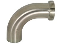 Dixon B2T-G100 Polished 90° Threaded Bevel Seat x Weld Elbow