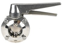 Dixon B5107E400BB-C B5107-Series Butterfly Valve with Trigger Handle Weld End