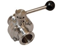 Dixon B5107E800CC-A B5107-Series Butterfly Valve with Pull Handle Clamp End