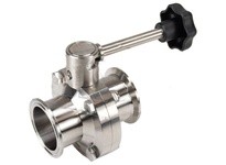 Dixon B5107S050CC-B B5107-Series Butterfly Valve with Infinite Handle Clamp End