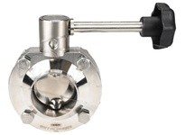 Dixon B5107V400BB-B B5107-Series Butterfly Valve with Infinite Handle Weld End | Quality Industrial Supplies